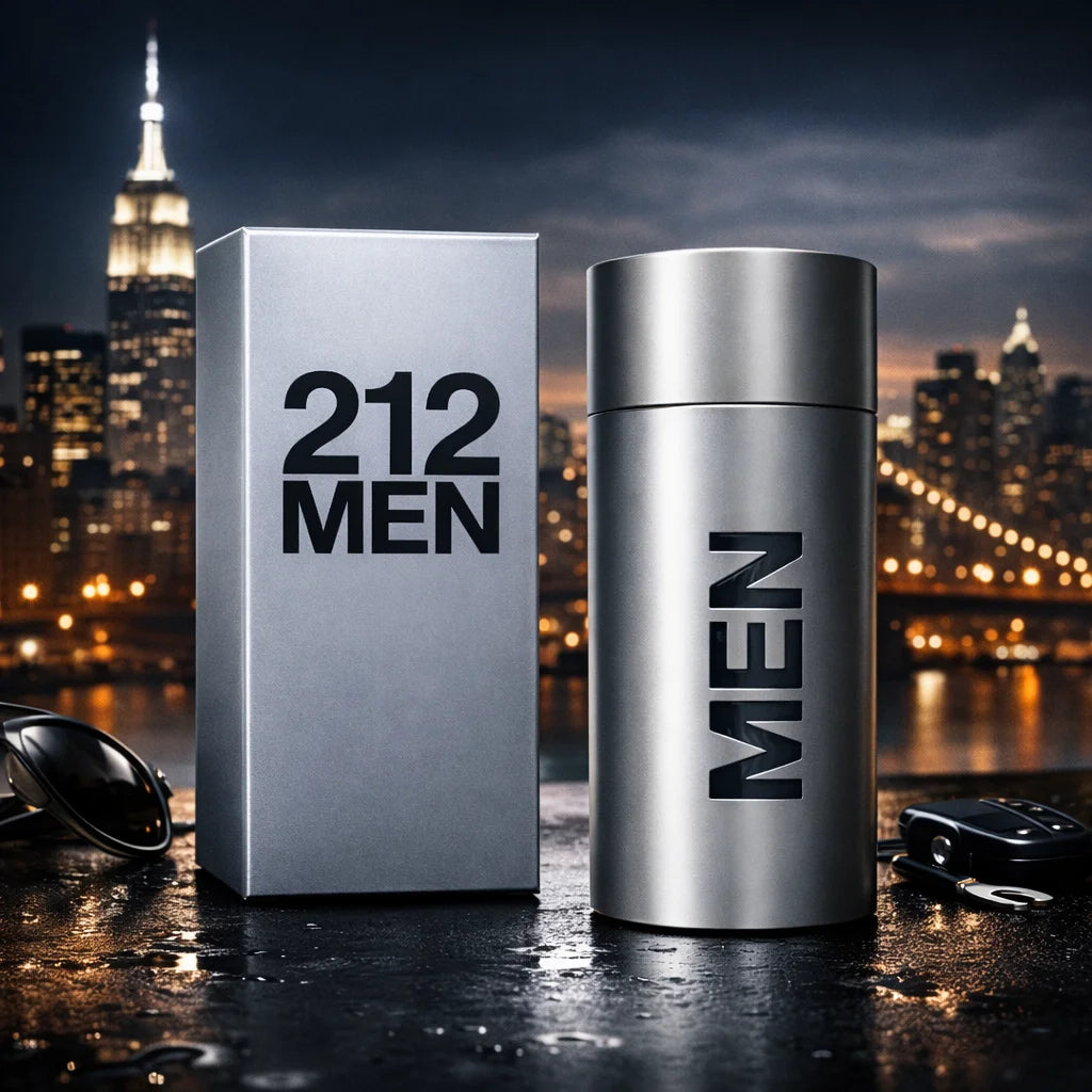 212 Men NY Eau De Toilette 100ml Woody Citrus Perfume for Men Long Lasting Masculine Scent