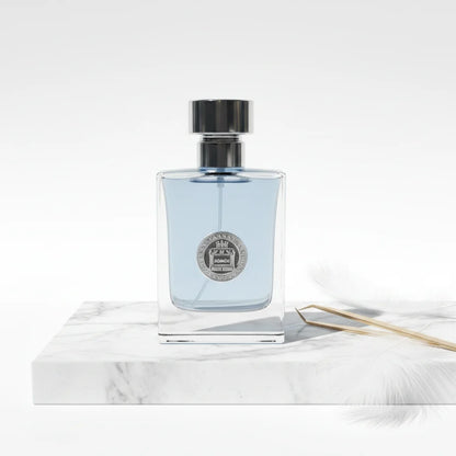 Low MOQ Men's Blue Cologne 50ml, Dubai Arabic Woody Fresh Scent, Wholesale Long Lasting Masculine Perfume