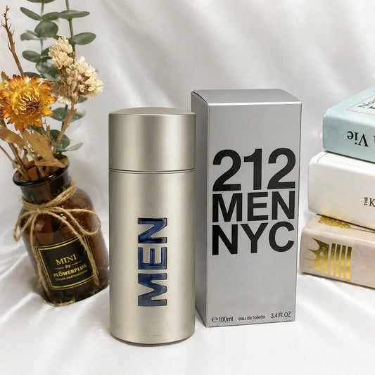 212 Men NY Eau De Toilette 100ml Woody Citrus Perfume for Men Long Lasting Masculine Scent