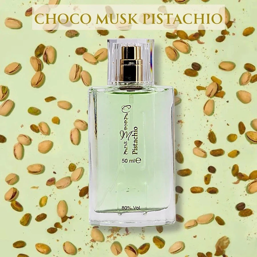 Al-Rehab Choco Musk Perfume - Original, Marshmallow & Pistachio Eau De Parfum Sprays 50ml (1.65 Oz) | Gourmand Perfume